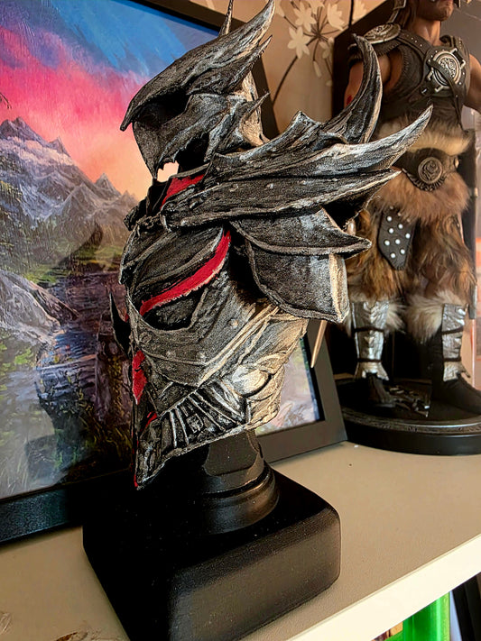 Handpainted Daedric Bust – Elder Scrolls Oblivion Inspired Figure | Fantasy Gamer Decor | Collectible Skyrim Statue | RPG Gift