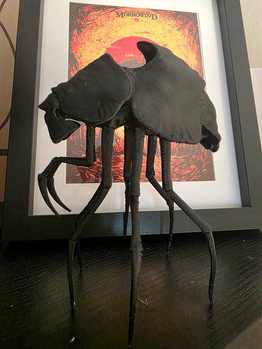 3D Printed Silt Strider Figurine – Morrowind Inspired Elder Scrolls III Model – Fantasy Creature Figurine for Gamers & Collectors